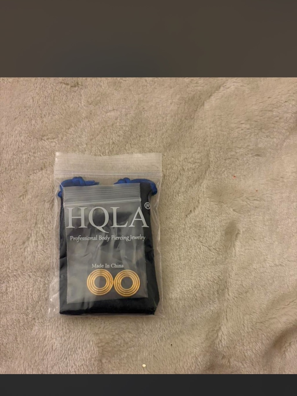 Amazon Gold Double-Ring Ear Tunnels by HQLA